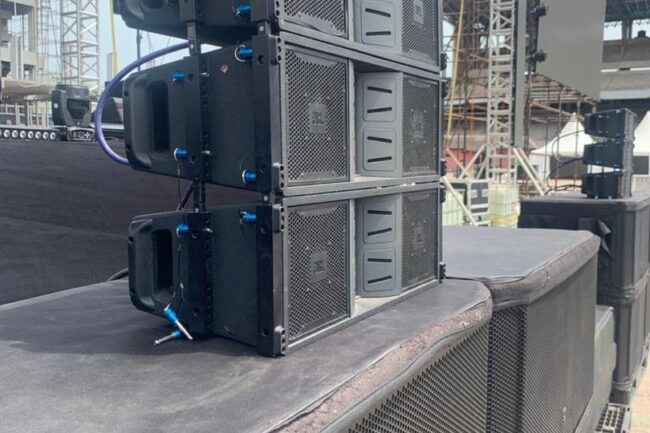 jbl line array,jbl subwoofers at tbs goldpenny food fest lagos 2026