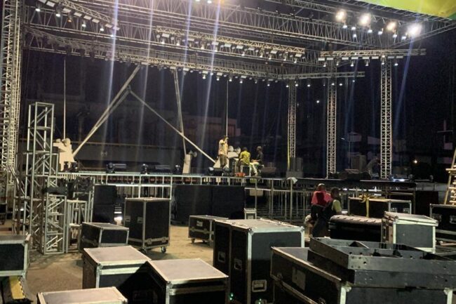 night setup at tbs