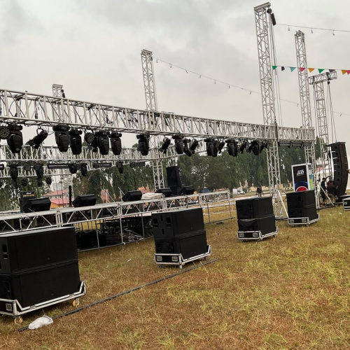 stage and sound setup in lagos